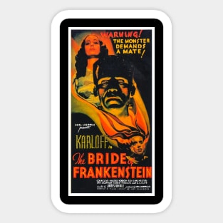 boris karloff bride of frankenstein Sticker